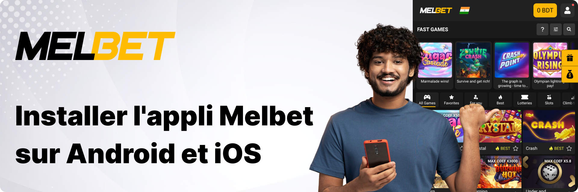 Téléchargement de l'application Melbet 2026 : APK officiel pour Android et iOS